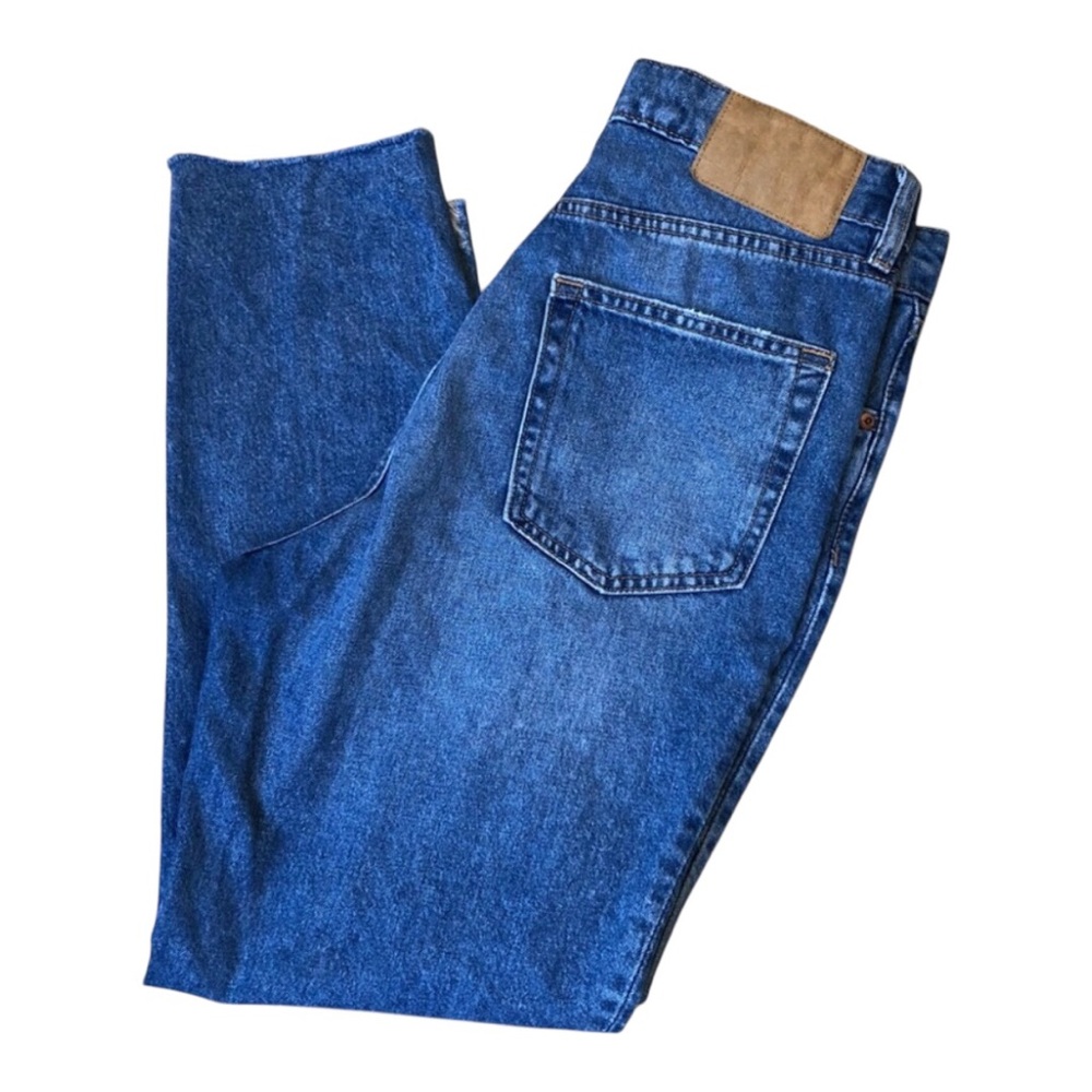 H&M Straight Button Fly Distressed Jeans size 6